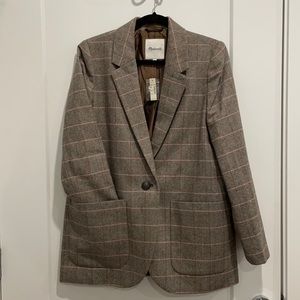Brown herringbone Blazer
